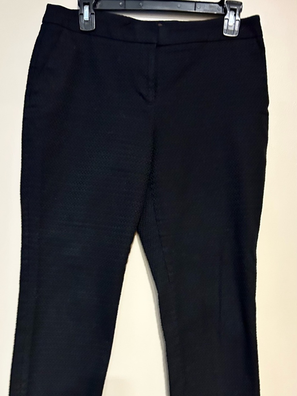 Dana Buchman Women's Black Dress Pants with textured print.